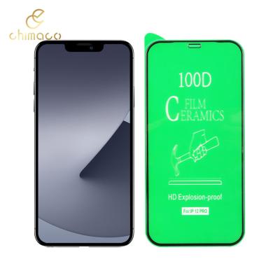 China High Quality Cell Phone Ceramic Film 100D Micas Ceramic Glass Screen Protector For Iphone Samsung for sale