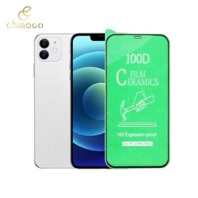 China 100D Cell Phone HD Ceramic Screen Flexible Ceramic Matte Film Screen Protector For iPhone 12 for sale