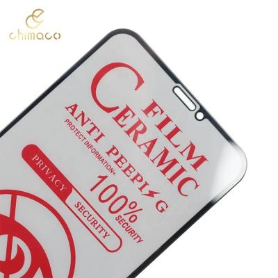 China Cell Phone Shatterproof Anti Spy Ceramic Privacy Screen Protector for iPhone 11/11 PRO/11 PRO max for sale