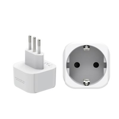 China Safty Worldplug EUROPE to ITALY adapter plug converter plug and socket for sale