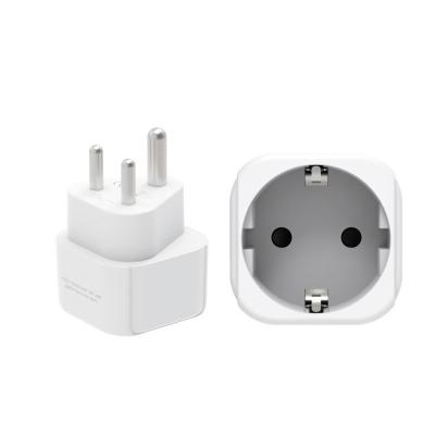 China Mini Safty EUROPE Plug To INDIA Power Plug Socket Adapter Travel Converter for sale