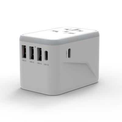 China Travel 45W World Plug All In One Adapter Residential/General Purpose Universal Fast Charger AUS/US/EU/UK for sale