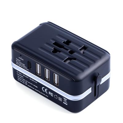 China Commercial Universal Type C USB World Travel Charger Adapter International Adapter for sale