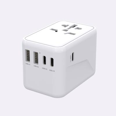 China Super Fast Type C Output Wall Charger Travel Adapter Universal Safty GaN 65W Palladium Charging Manufacturer for sale