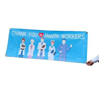 China Easy to install banner polyester fabric banner for advertising sales promotion and large scale and activity for sale