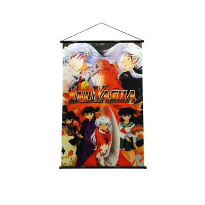 China Eco-friendly Idols Banner Wall Hanging Roll Polyester Whole Banner With Pole For Decoration Or Advertising for sale