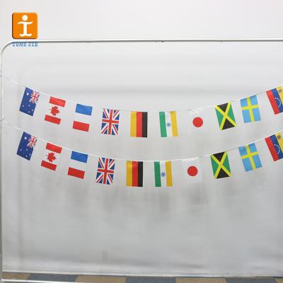 China Flag Bunting Light Promotional Flag Decoration For Activity Festival Party Square Flag for sale