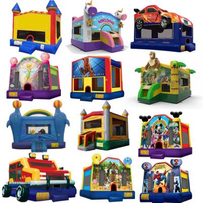 China Wholesale Commercial Bigger Park Popular Inflatable Bounce House Eco - Friendly And Cheap With 740w for sale