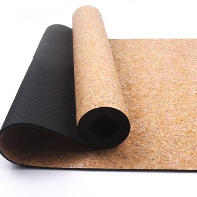 China Custom Made Yoga Mat Natural Cork Rubber Yoga Mat Fitness Exercise Mat Yoga Mat Home Yoga Mat for sale