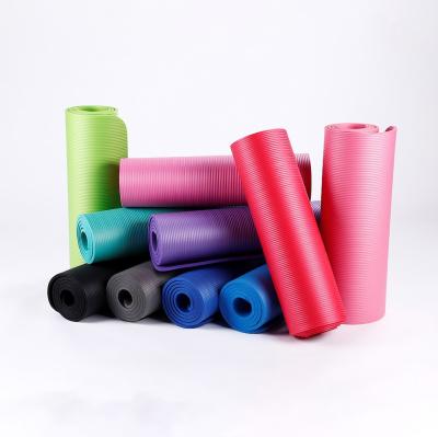 China Yiwu fitness 10cm nbr fitness yoga mat home yoga mat custom logo for sale