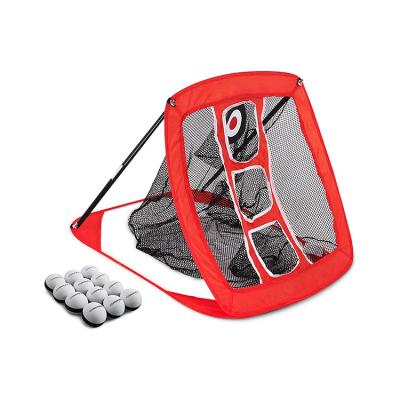 China Plastic Portable Golf Golf Practice Net For Indoor And Outdoor Hitting Motor Chipping With Tri Turf Hitting Mat for sale