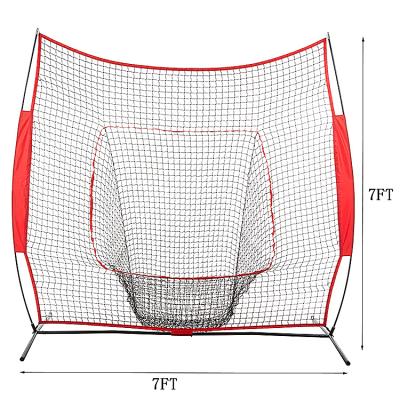 China PVC 2021 7' X7 Soft Pitch Softball Pitching Pitch Net for sale