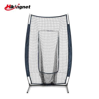 China PVC 2021 7' X4 Reddish Black Heavy Duty Portable Baseball Hitting Net for sale