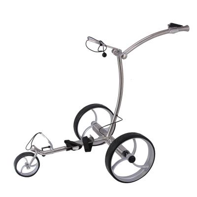 China High Frequency Stainless Steel Purchasing Stainless Steel Push Golf Trolley for sale