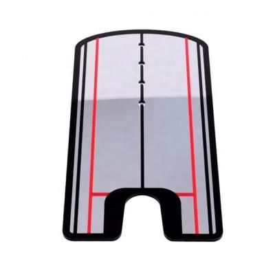 China High Quality Golf Putter Mirror Golf Training Aid Golf Putting Alignment Mirror With Red Lines for sale