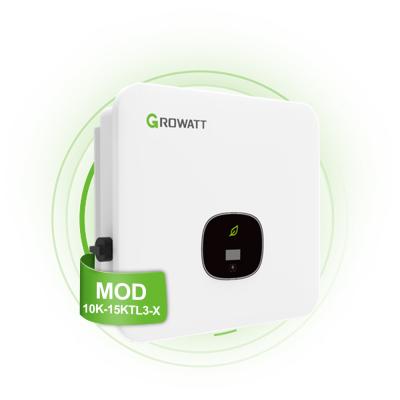 China MOD 3-15kw Growatt On Grid Solar Inverter DC/AC 3 Phase Inverter for sale