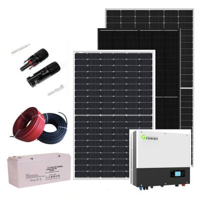 China Easy Installation Customized 5kw Off Grid Solar Home Light Solar Enetgy System Kit for sale