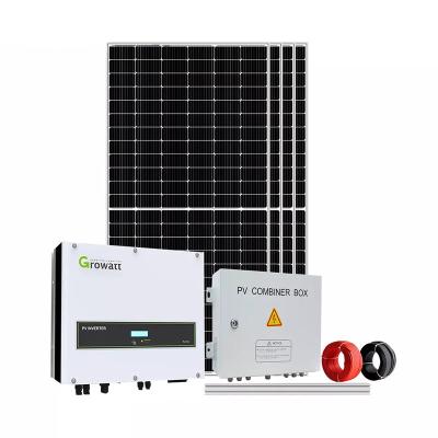 China Growatt  25 years warranty 3kw solar system 5kw solar energy manufacturer 3.5kw solar system for sale