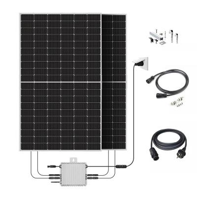 China Micro Solar Inverters 600w Balcony Solar Panel System Balkonkraftwerk for sale