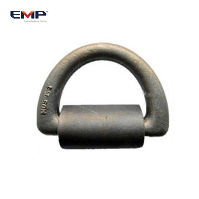 China Steel Custom OEM 45# Forging Carbon Steel Metal D Lashing Ring for sale