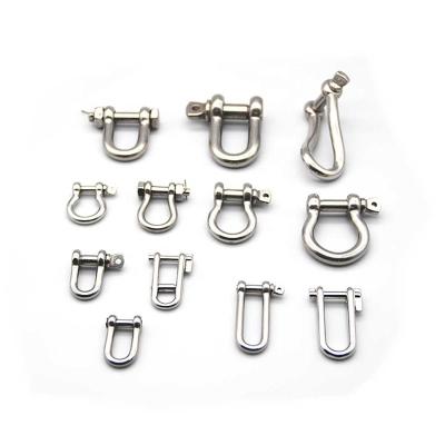 China Heavy industry stainless steel shackle in polished spun 90 degrees. for sale