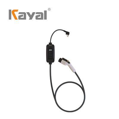 China China-chic New Type of KAYAL Electric Car Charging Station w/ 5m - 2 Outlet 32a LCD AC EV Charger Cable for Home for sale