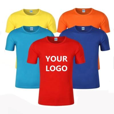 China Anti-Wrinkle Your Own Logo Quick Dry T-Shirt Tees Full Sleeve Short O-Neck For Adult for sale