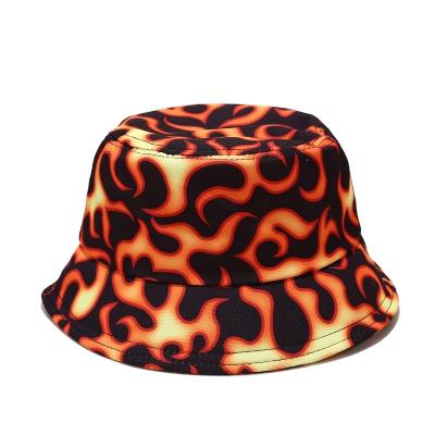 China Summer Women Cotton Casual Picture Bucket Hat Adult Hip Hop Printed Fisherman Hats for sale