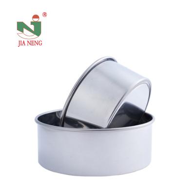 China Sustainable Stainless Steel Round Shape Nonstick Metal Baking Cake Mold Baking Pan Sets Molding For Cake for sale