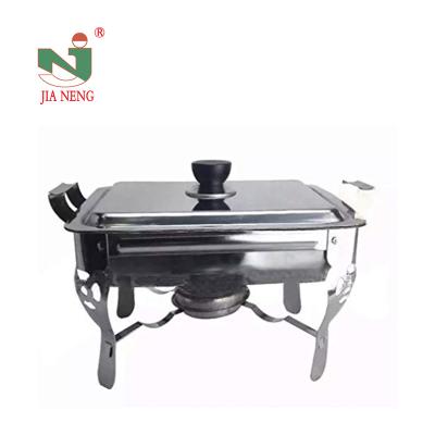 China Eco-friendly Rectangular Stainless Steel Chafing Dish Buffet Set Chafing Dish Fuel Buffet Liquid Food Warmer for sale