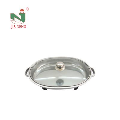 China Eco - Friendly Oval Stainless Steel Buffet Food Warmers Induction Chafing Dish for sale