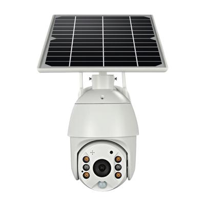 China PAN-TILT 4g 2mp Hd Zoom CCTV Camera Solar Rechargeable Battery Powered Video Surveillance Wifi Outdoor IP PTZ Camera for sale