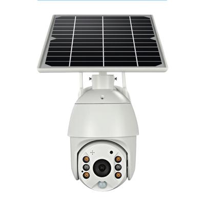 China PAN-TILT Solar Panel Rechargeable Built-in Battery Low Power IP66 1080P HD Security CCTV PTZ Outdoor Waterproof Wifi Video Camera for sale