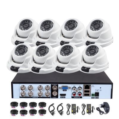 China H.265 Bullet Camera ip66 8CH HD 1080P CCTV AHD DVR Kit Full System 8Pcs 2MP Bullet Camera Set With DVR AHD Camera Kit VK-DVR2008B OEM for sale