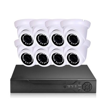 China NIGHT VISION OEM 5MP 8CH HD CCTV AHD DVR Kit System 8Pcs Dome Camera Set With Analog AHD Camera Kit Night Vision HD CCTV Camera System DVRs for sale