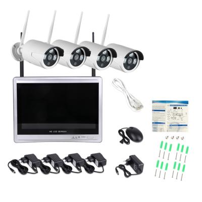 China VK-NVR1004A-WIFI 1MP Security 1MP H265 CCTV Camera System NVR Cameras 4CH Wireless Waterproof Wireless CCTV Camera 12.5inch LCD NVR Kit VK-NVR1004A-WIFI 1MP for sale