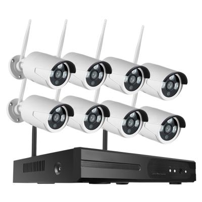 China 2MP H.265 1080P 8ch CCTV Wireless Kit IR Night Vision IP Wifi Camera 8pcs Security System 8pcs Outdoor Cameras System VK-NVR2008A-WIFI 2MP for sale