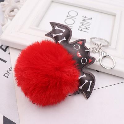 China Factory direct sales high quality Halloween bracelet key chain Halloween bracelet dark bat sublimation decorations leather for sale