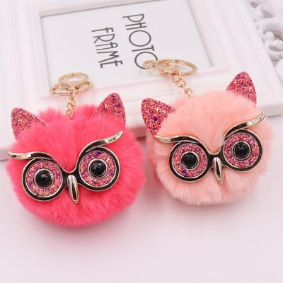 China Factory Wholesale High Quality Animal Plush Key Chain Pendant Owl Plush Key Chain Car Gift Key Chain for sale