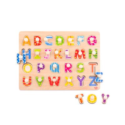 China Colorful/Safe/Environmental Wooden Educational Toy for Kids Board Game Alphabet Puzzle for sale