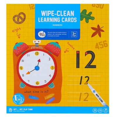 China Cheap Promotion Logic Paper Safe Numbers Cognitive Study Toddler Learning Cards For Baby Education for sale