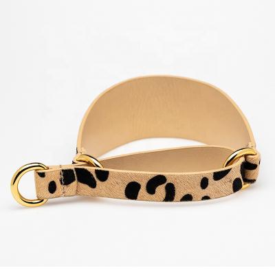 China New arrival designer fashion vegan fur leather padded luxury dog ​​tags pet dog collar custom made for sale