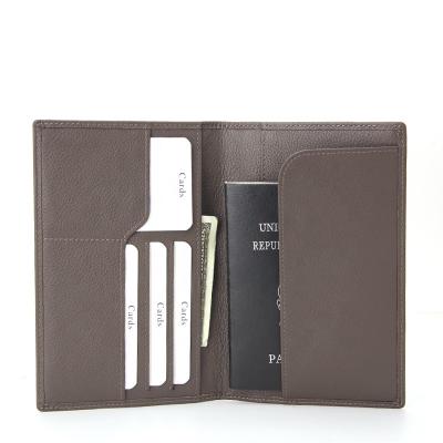 China Factory Slim Passport Protective Case , RFID Leather Bi-fold Passport Holder for sale