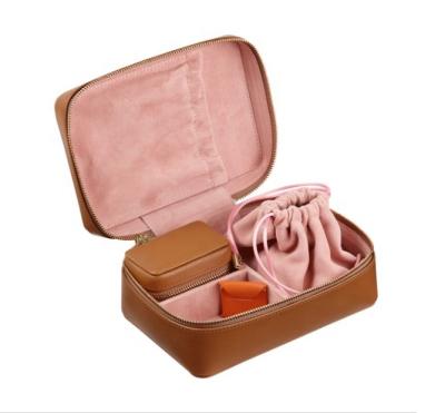 China ENGLAND STYLE leather cosmetic bag, jewelry organizer bags, makeup bags cosmetic bags for sale