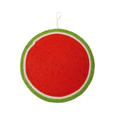 China Viable Watermelon Form Cat Scratching Pad Scratching Cardboard Cat Scratching Pad for sale