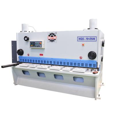 China Guillotine Cnc Hydraulic Shearing Machine With Estun E21 NC Control Sheet Metal Cutting 10x2500mm for sale