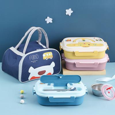 China 316 Stainless Steel Lunch Box Foil Lunch Box Insulated Lunch Box Bulk Food Container Insulated Student Compartment Viable Lunch Box for sale