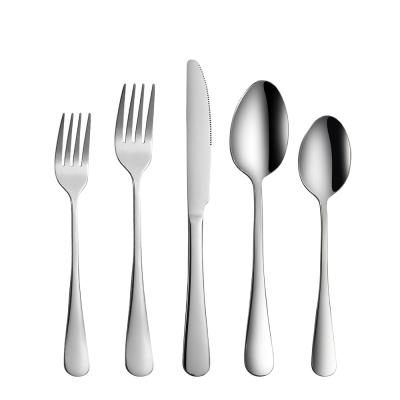 China Sustainable Amazon Cutlery 410 Stainless Steel Hot Cutlery 5 Pieces Set Colored Titanium Plated 1010 Cutlery for sale