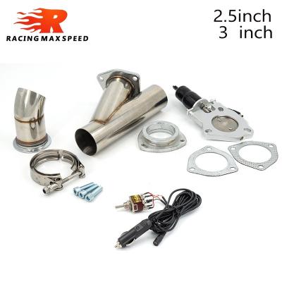 China Universal Automotive Exhaust System 2.5/3 Inch Switch Control Exhaust Muffler Valve Cutout System Electric Muffler Kit Car Accessories for sale