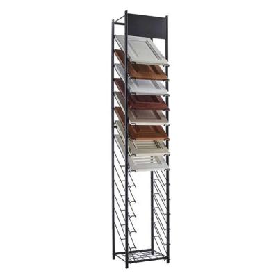 China Floor Display Stands Heavy Duty Ceramic Marble Stone Metal Tiles Ceramic Display Rack Display Rack for sale